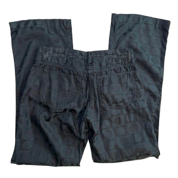 Elie Tahari Vintage Tone on Tone Circles Black Trouser Pants Size 4P Petite - Picture 7 of 12